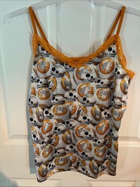 Star Wars BB-8 Cami Tank Top - Orange & White